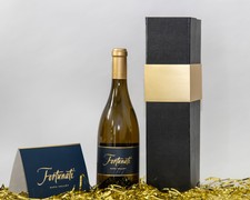 Packaging-Gift Box-Blk Texture, Gold Band, 1x750ml